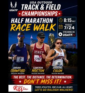 Cheer for your favorite Raleigh Walkers as they take on the best in the nation at the 2026 USA Outdoor Championships!
