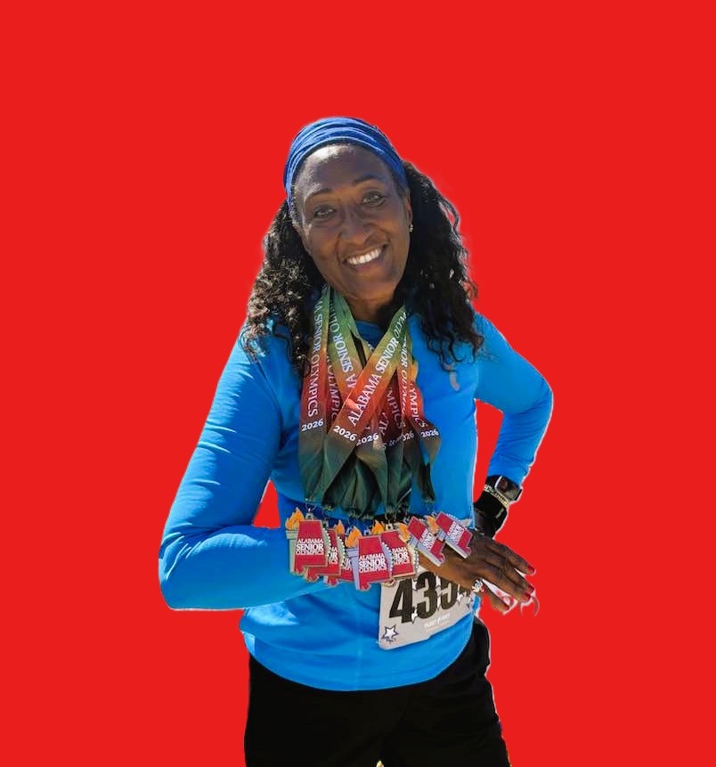 12 Medals & 5 Records
Patricia Clemmons went above and beyond her normal excellence at the Alabama Senior Games this weekend. Competing in a total of 12 events in 1 day, she made Decathletes look lazy, and she took a Gold or Silver each one. Additionally, she set 5 team records for the W65-69 age group in the process. The full list of performances & records are posted at www.raleighwalkers.com.