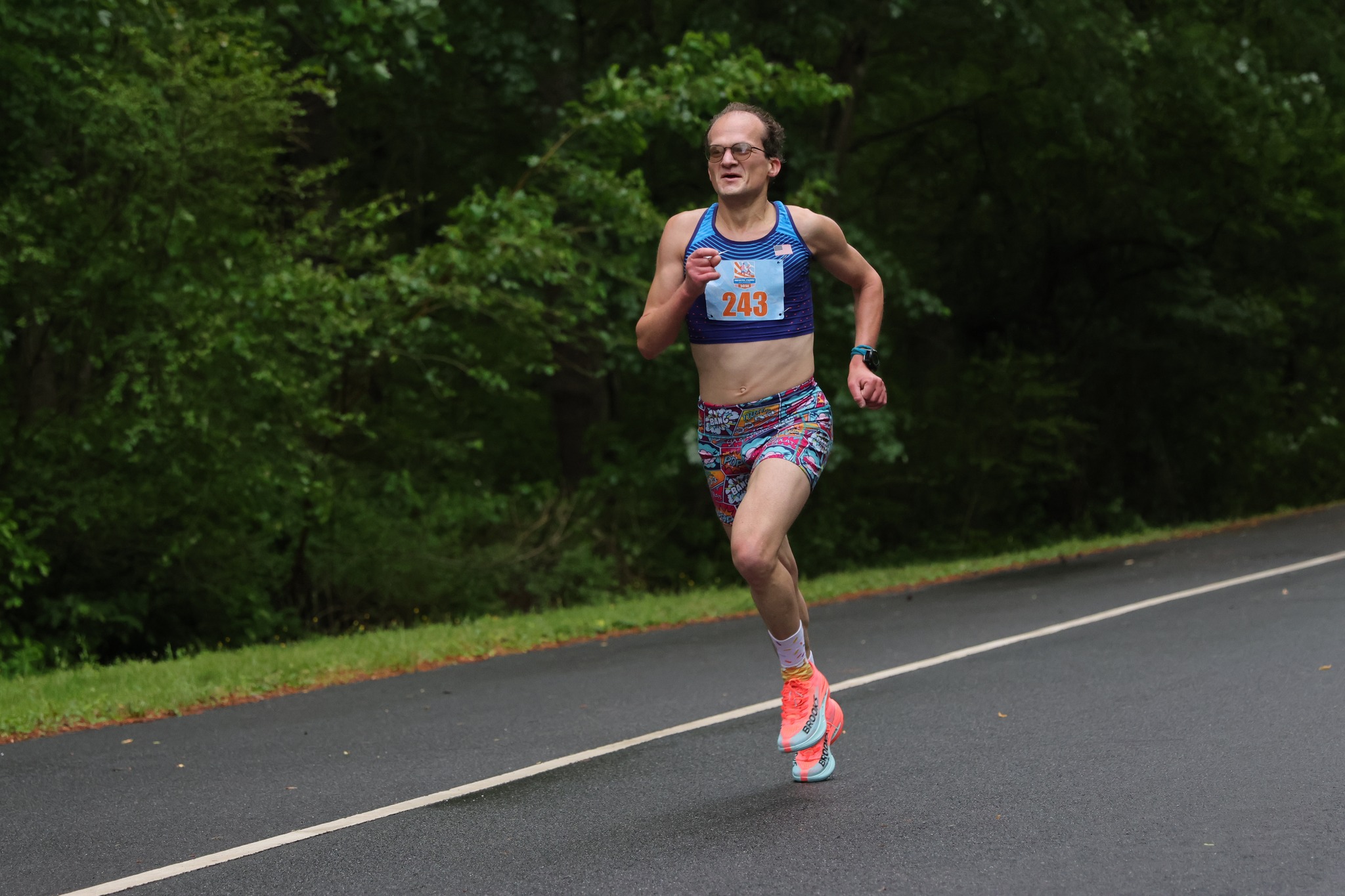 Popov 1st Master at Tidewater Half
Alexey Popov, competing in the Tidewater Striders Dismal Swamp Half Marathon, finished 1st in the Masters division and 12th overall with a time of 1:31:48. The time is a new team record for the M40-44 age group.