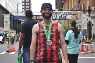 Dan The Man Is Back
Dan Nehnevaj returned to the podium at the Ogden Newspapers Half Marathon Classic, winning the Half Marathon Walk in a time of 1:52:29. He finished 13:31 ahead of his nearest competitor.