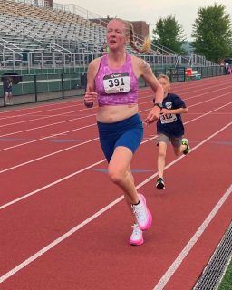 Cher Ends Summer With Mile Record
Cher Armstrong ended her summer of track meets by setting a new team record in the mile, with a 6:19 at the TCRC Meet on 8/12. This broke her existing 6:35 time from 2025. She also turned in performances of 1:27 (400m) and 3:23 (800m) to close out her summer season.